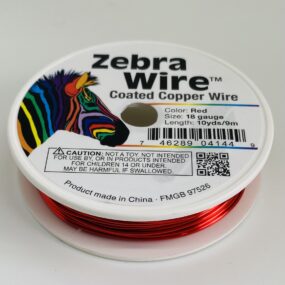 Zebra Coated Copper Wire Lime 20 Gauge 15 Yards 