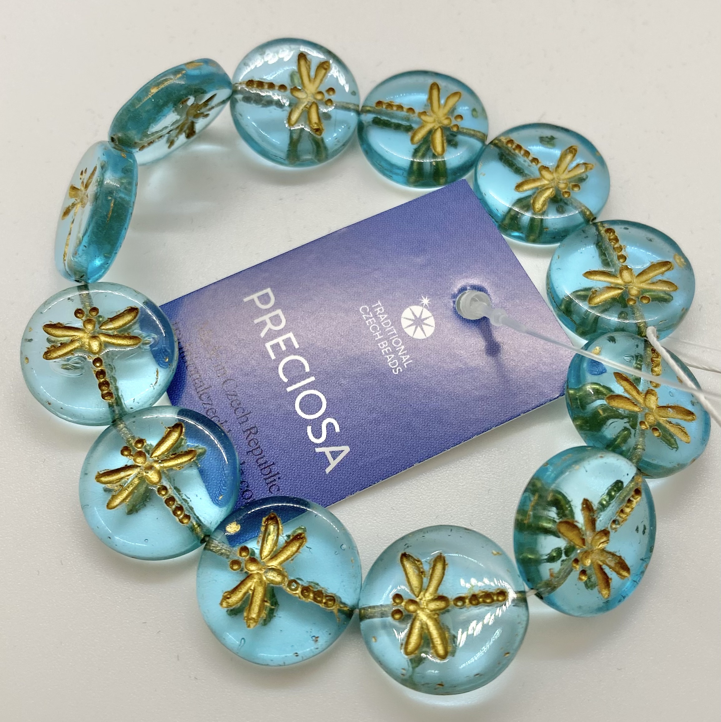 Czech Preciosa Press Glass Beads